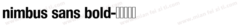 nimbus sans bold字体转换